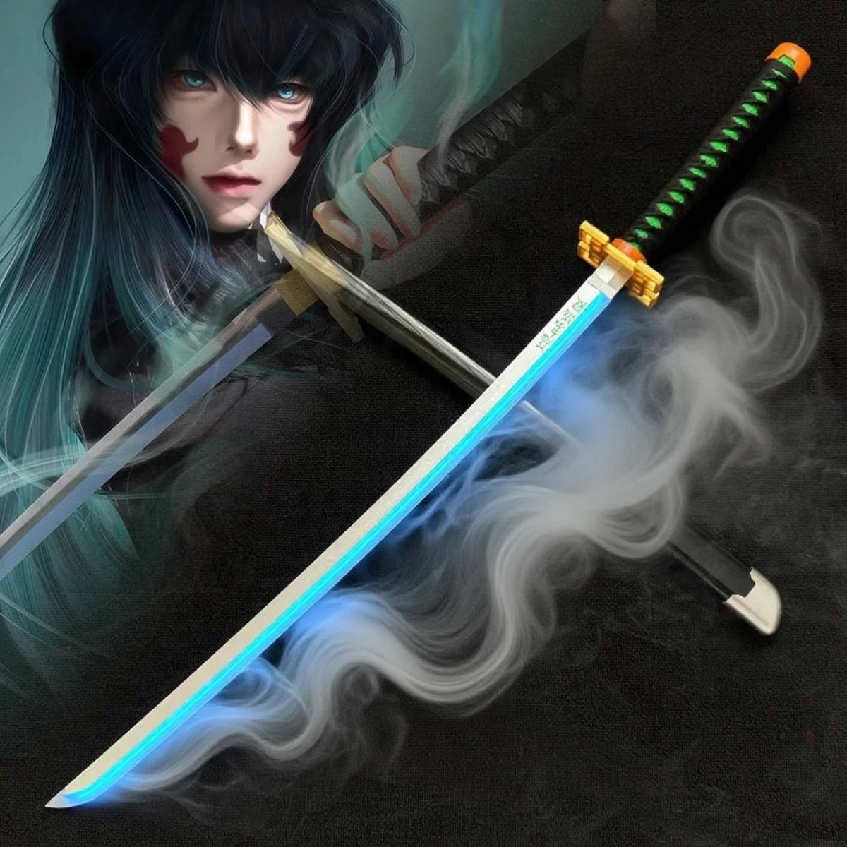 LED Demon Slayer Sword (Smoking & Glowing)